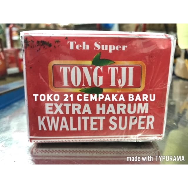 

Tong Tji Teh Super TUBRUK 80 gram | Extra Harum Hijau Melati Jasmine Serbuk Tong Tji 80g Murah Promo