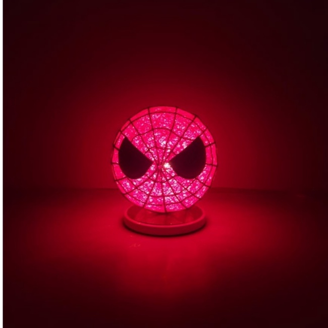 Lampu Tidur, lampu benang, lampu tidur karakter, lampu unik, kado unik. spiderman