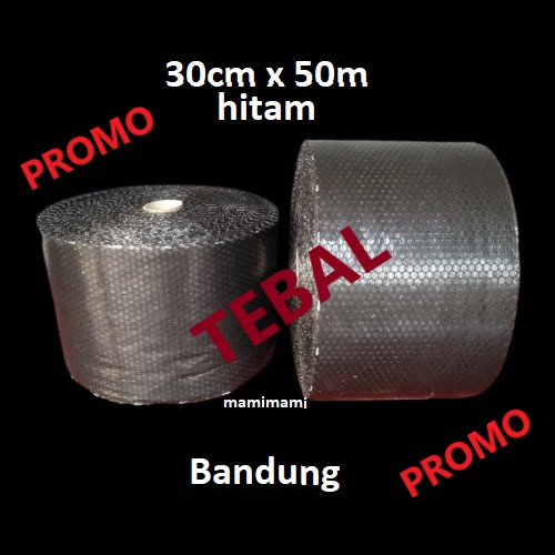 

Bubble wrap HITAM 30CM x 50M bagus tebal bubblewrap Bandung gosend plastik gelembung buble warp