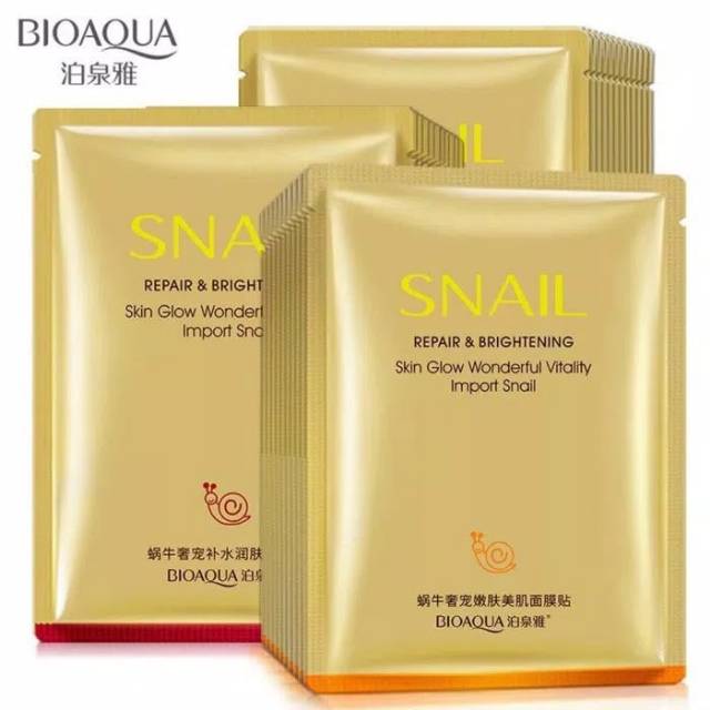 Bioaqua snail mask asli