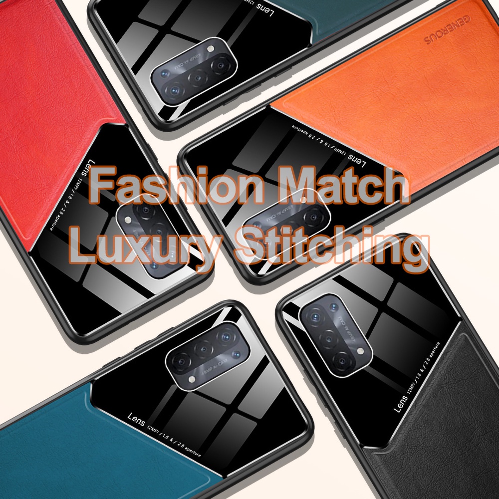 Lenuo Leather Casing For Samsung Galaxy A71 A51 A41 A31 A21S A11 Case Luxury Business Style Anti-fingerprint Phone Back Cover-2
