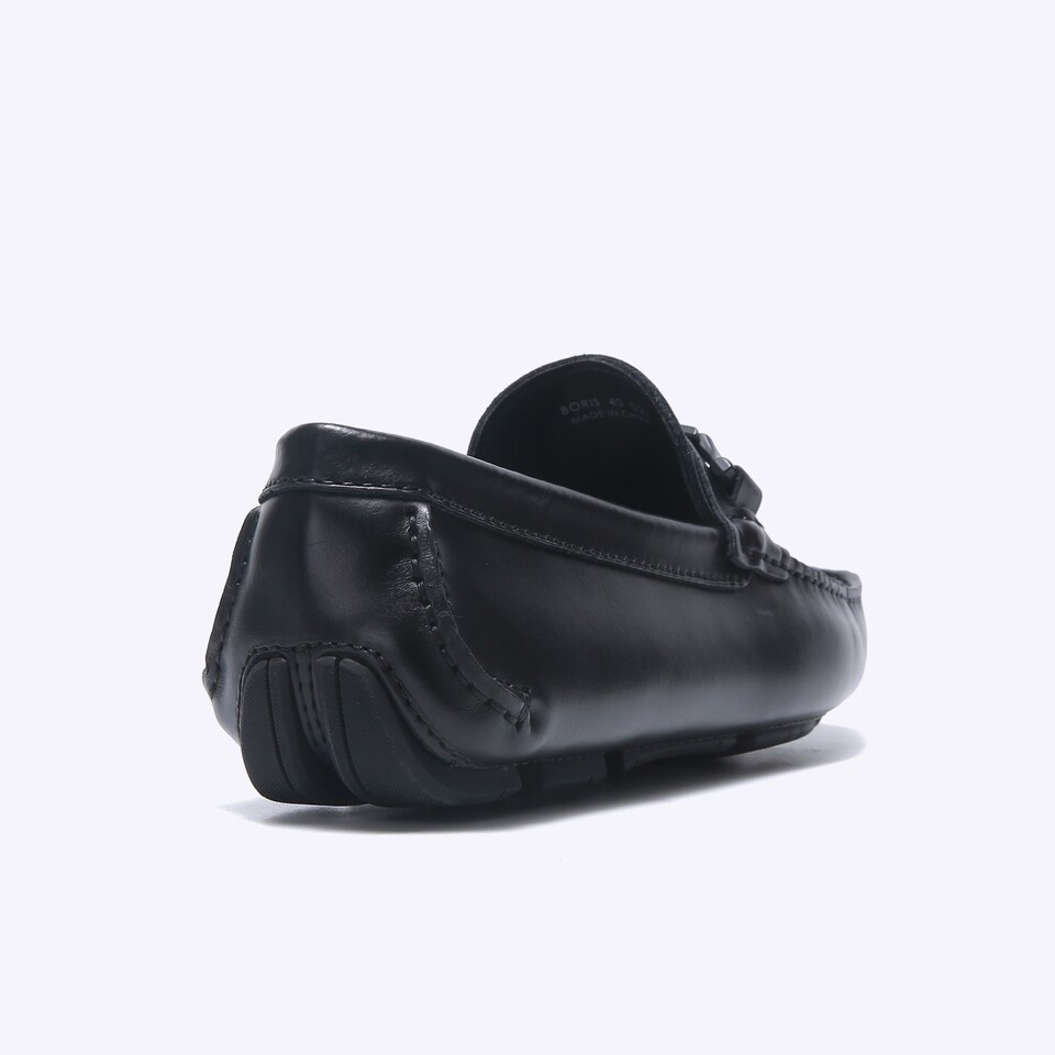 EM79 SEPATU SLIP ON EVERBEST PRIA ORIGINAL SEMI FORMAL KULIT ORI HITAM