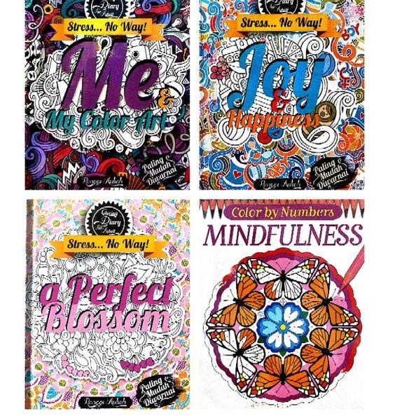 

[PRODUK RIDCS] BUKU MEWARNAI ANTI STRESS UNTUK DEWASA DCN