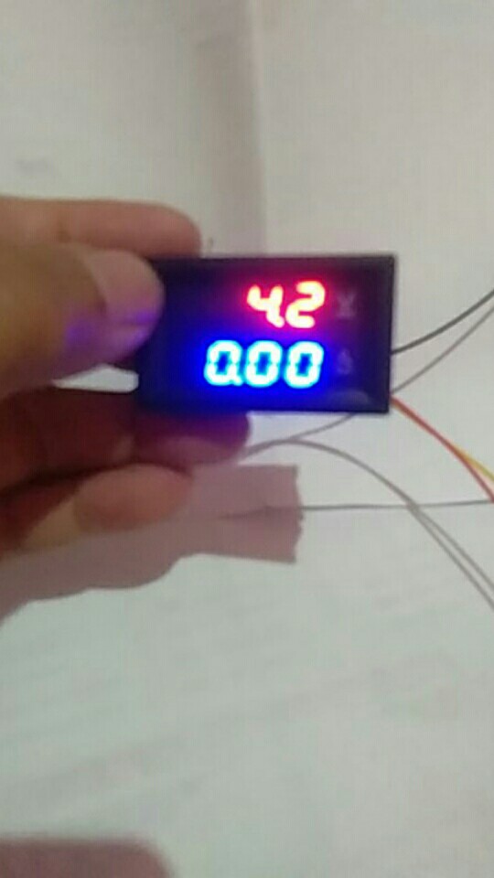 [cele]dc 0-100v 10a Ammeter Voltmeter Digital/tampilan Ganda/detektor Tegangan 0.28 Merah Biru Led