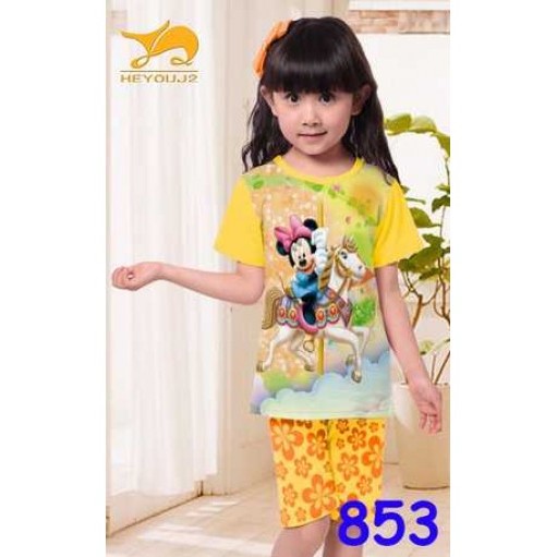 Baju Anak Perempuan Setelan Minnie Mouse J2 SHORT 853 BIG