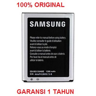 Baterai battery batere Young 2, Star 2 SAMSUNG EB-BG130ABE / Galaxy Young 2, Star 2 ori100%