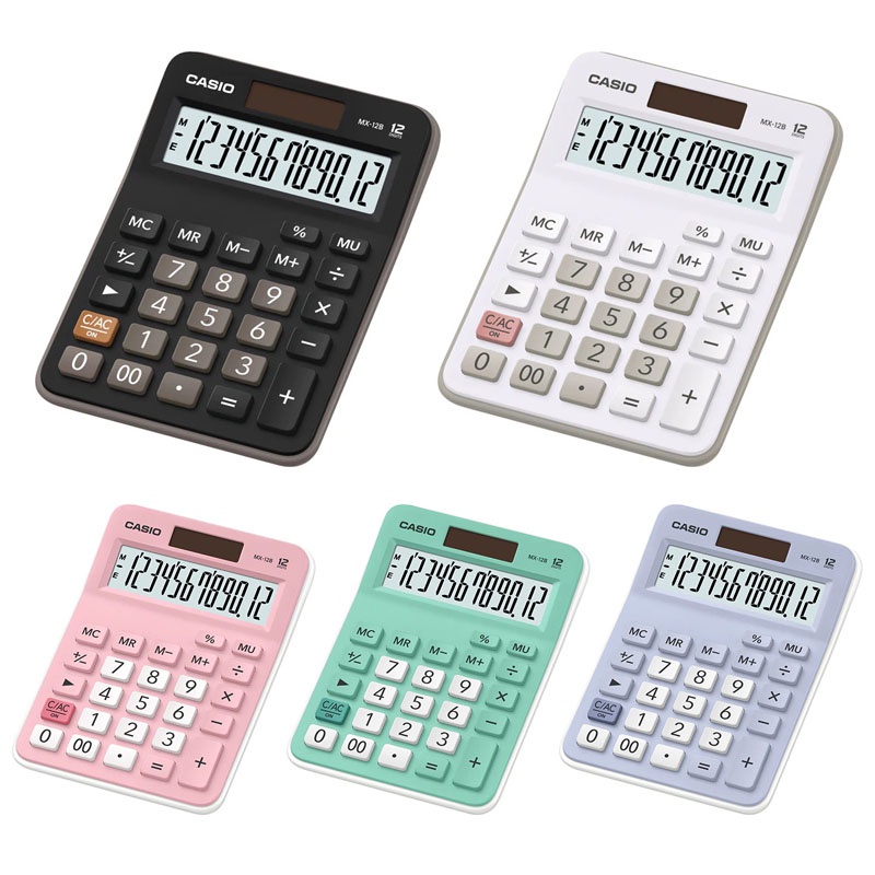 

Kalkulator Calculator Hitung Warna Meja Dagang Murah Casio MX-12B MX-12 MX 12 B - Desktop 12 Digit