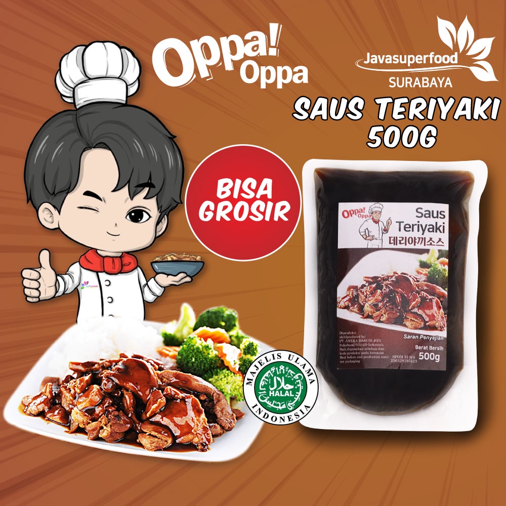 

OppaOppa Saus Teriyaki/Teriyaki Sauce/Sauce Saus Steak Halal BBQ 500g