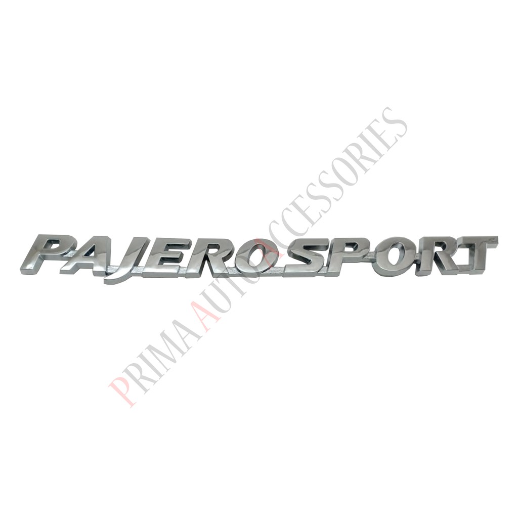 Emblem Bagasi Mobil Tulisan PAJERO SPORT Bagasi Belakang Chrome 18,5 cm