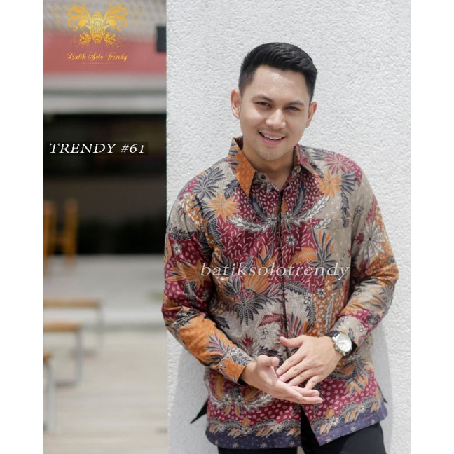 TRENDY 116 ( FULL FURING )KEMEJA/BAJU BATIK PRIA MURAH PANJANG