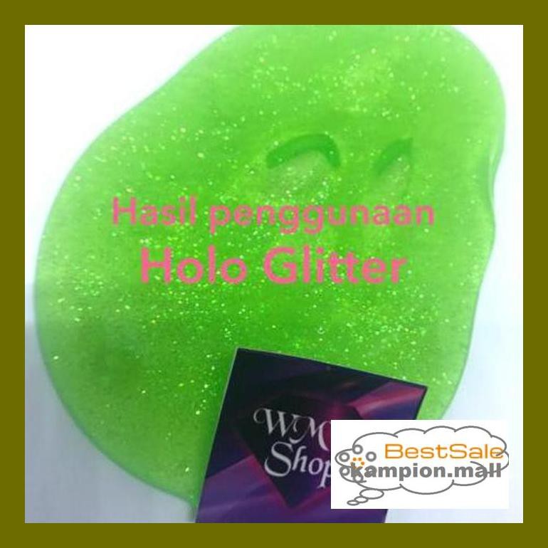 

E40Qzzstr Holo Hologram Rainbow Glitter Glitters Gliter Pewarna Cat Slime Zst4Re