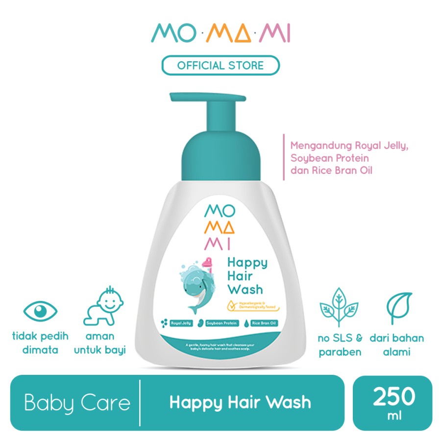 Momami Happy Hair Wash | Shampoo Bayi Anak