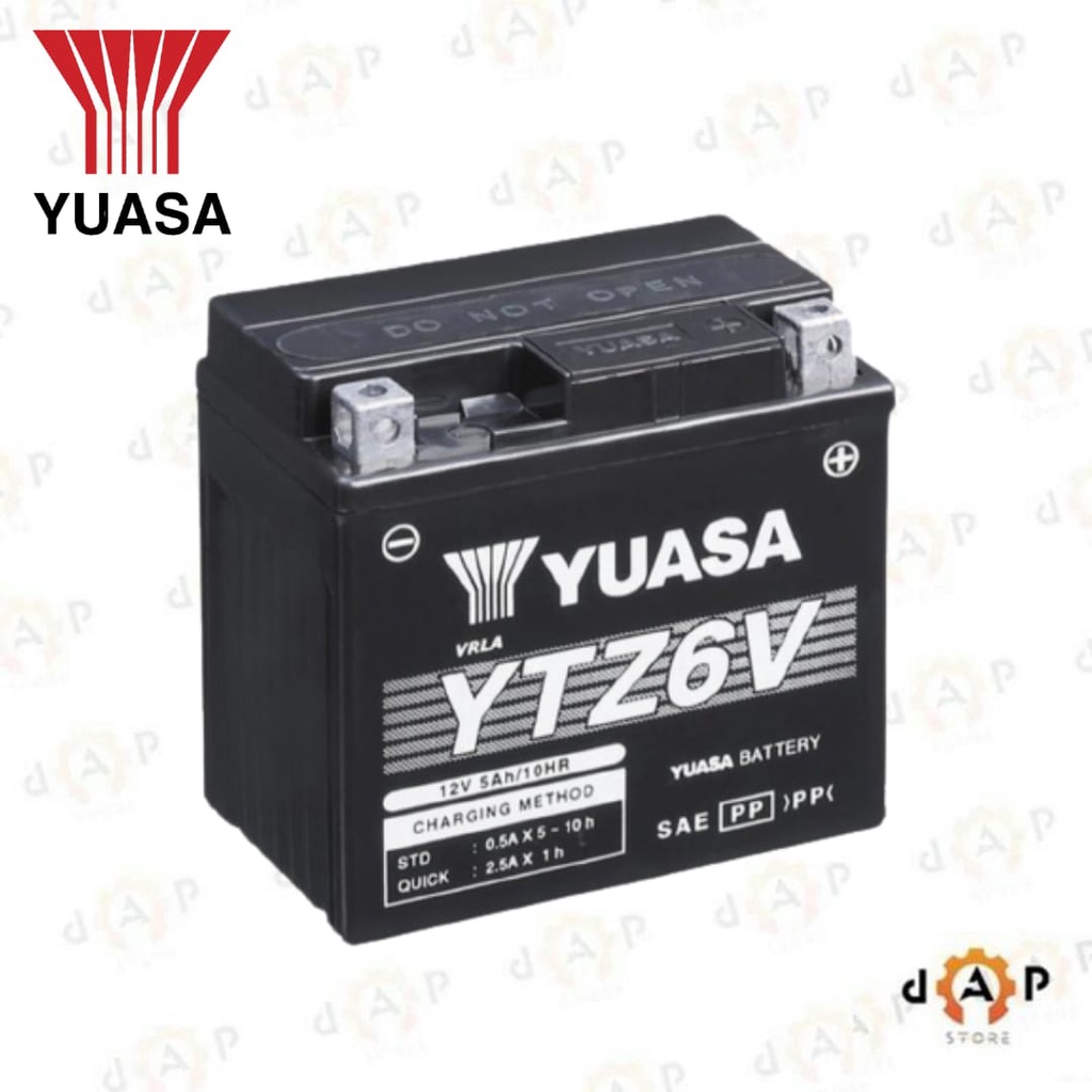 ACCU YUASA YTZ6V // ACCU KERING // ACCU MOTOR VARIO 125, VARIO 150, PCX