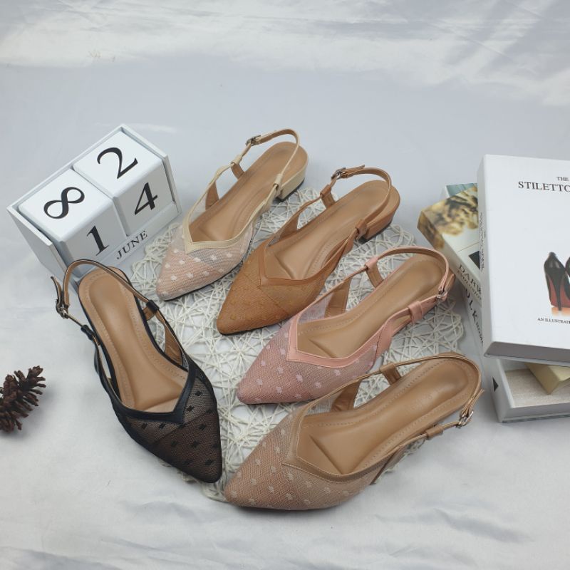 ARUMI SEPATU WANITA HAK3CM AC 26 real pic