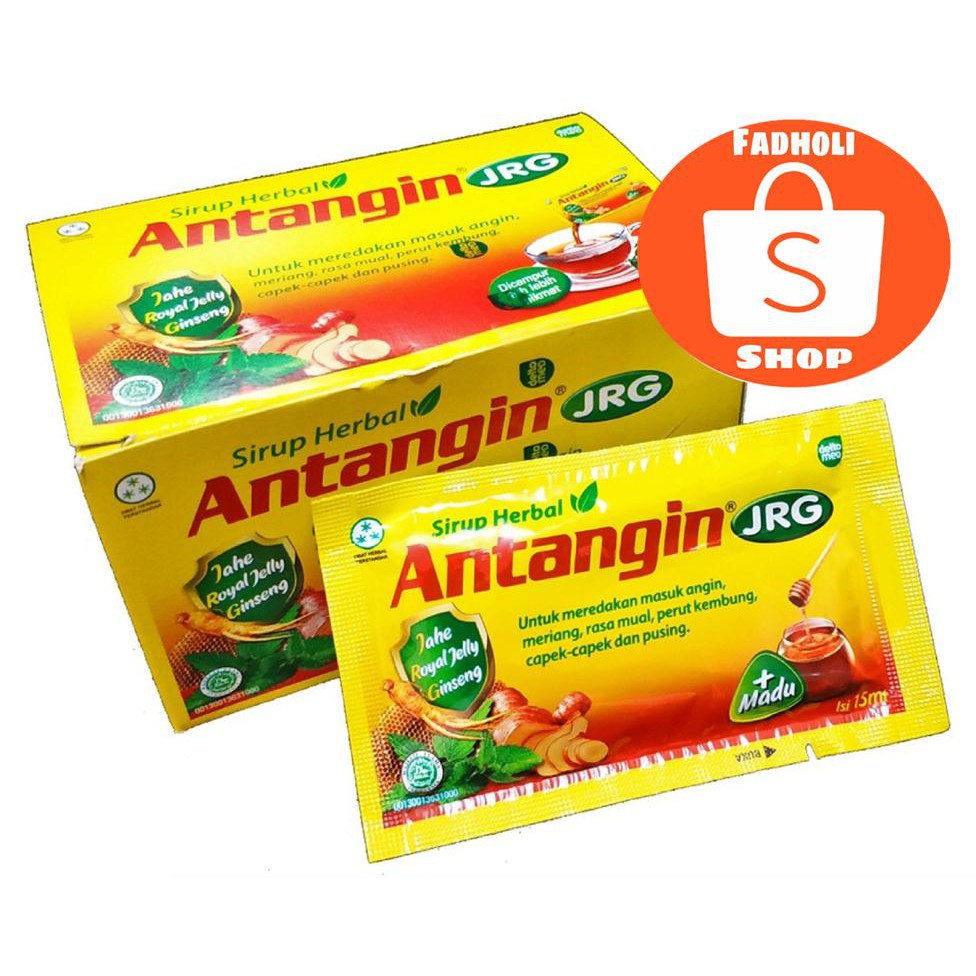 

ANTANGIN JRG (Jahe Royal jelly Gingseng) + MADU Isi 12 SACHET Original