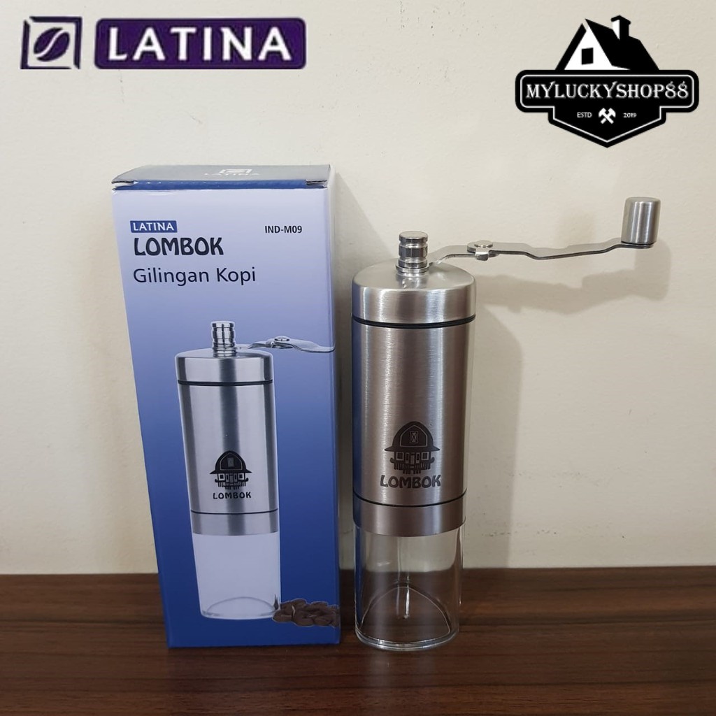 Latina Lombok Handy Manual Coffee Grinder Gilingan Kopi Segitiga