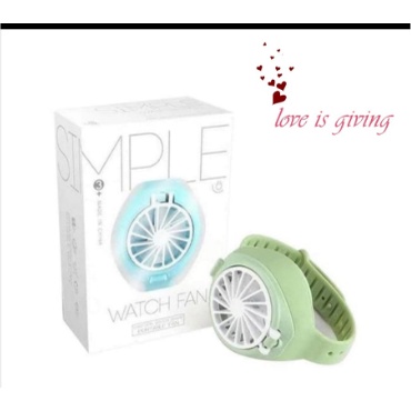 JAM TANGAN KIPAS / WATCH FAN  PORTABLE