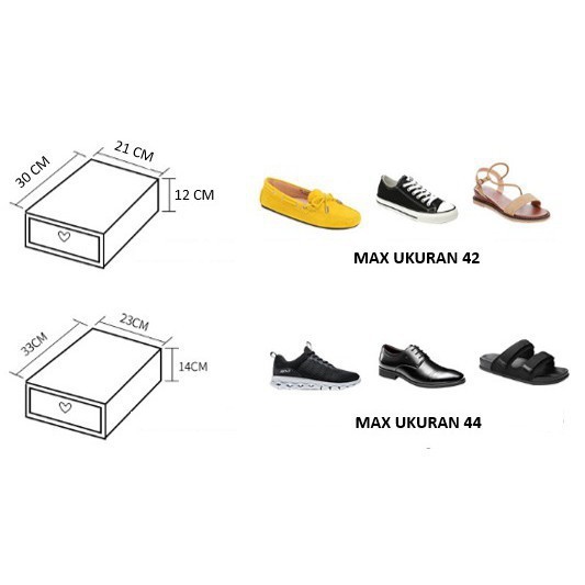 TIKTOK - D5090 Kotak Sepatu Simple / Kotak Sepatu Lipat Serbaguna / Tempat Penyimpanan Sepatu sandal / Shoes Storage / Tempat Penyimpanan Sandal