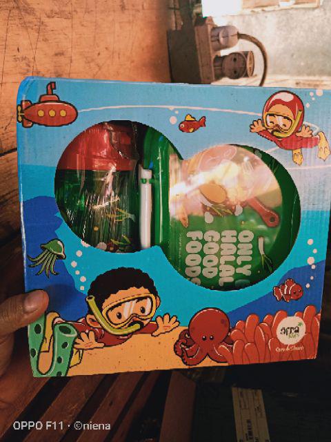 [sale]afra Kids Kotak Makan Lunchset Tempat Bekal Anak- Kotak Makan Anak Perempuan