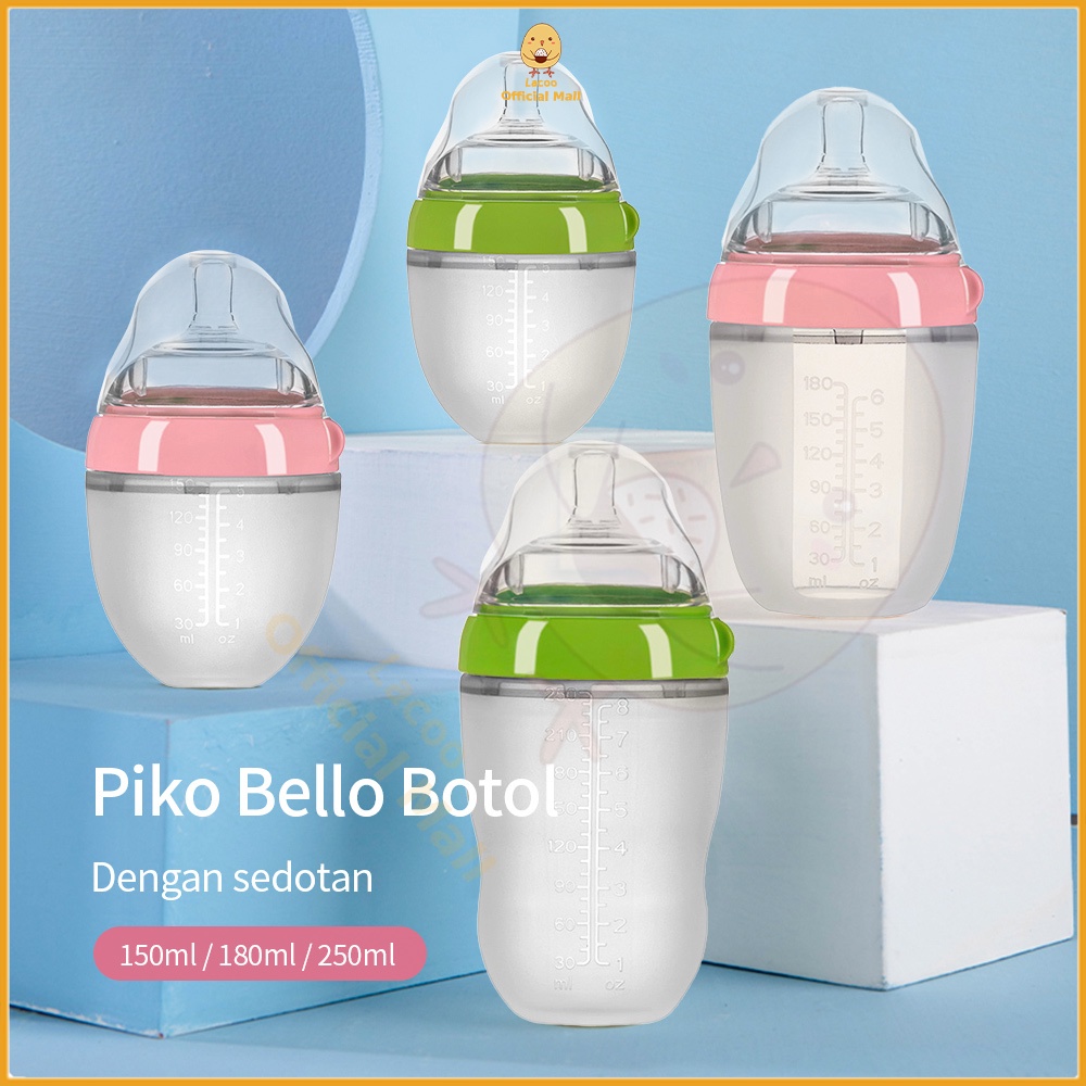 Lacoo PIKO Bello Botol susu bayi anti kolik Baby bottle wide neck