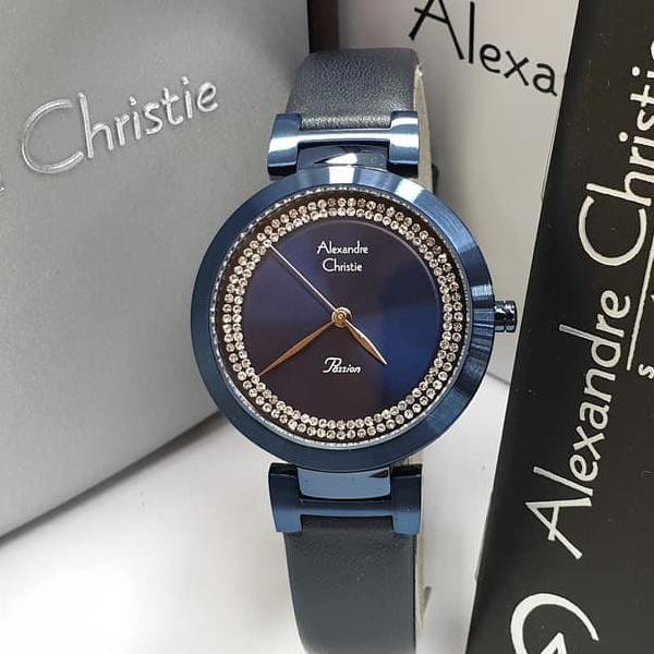 Jam Tangan Wanita Alexandre Christie AC 2764 Blue Original unisex
