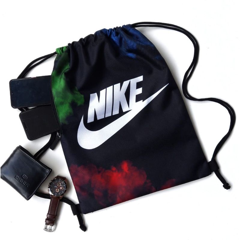 String Bag Nike Tas Sepatu Pria Gymsack Futsal Sepak Bola Drawstring Wanita