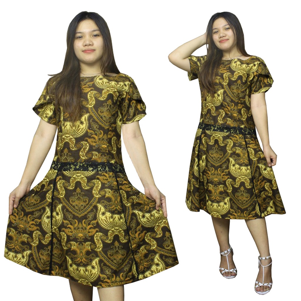 SB Collection Dress Midi Melisa Terusan Batik Wanita