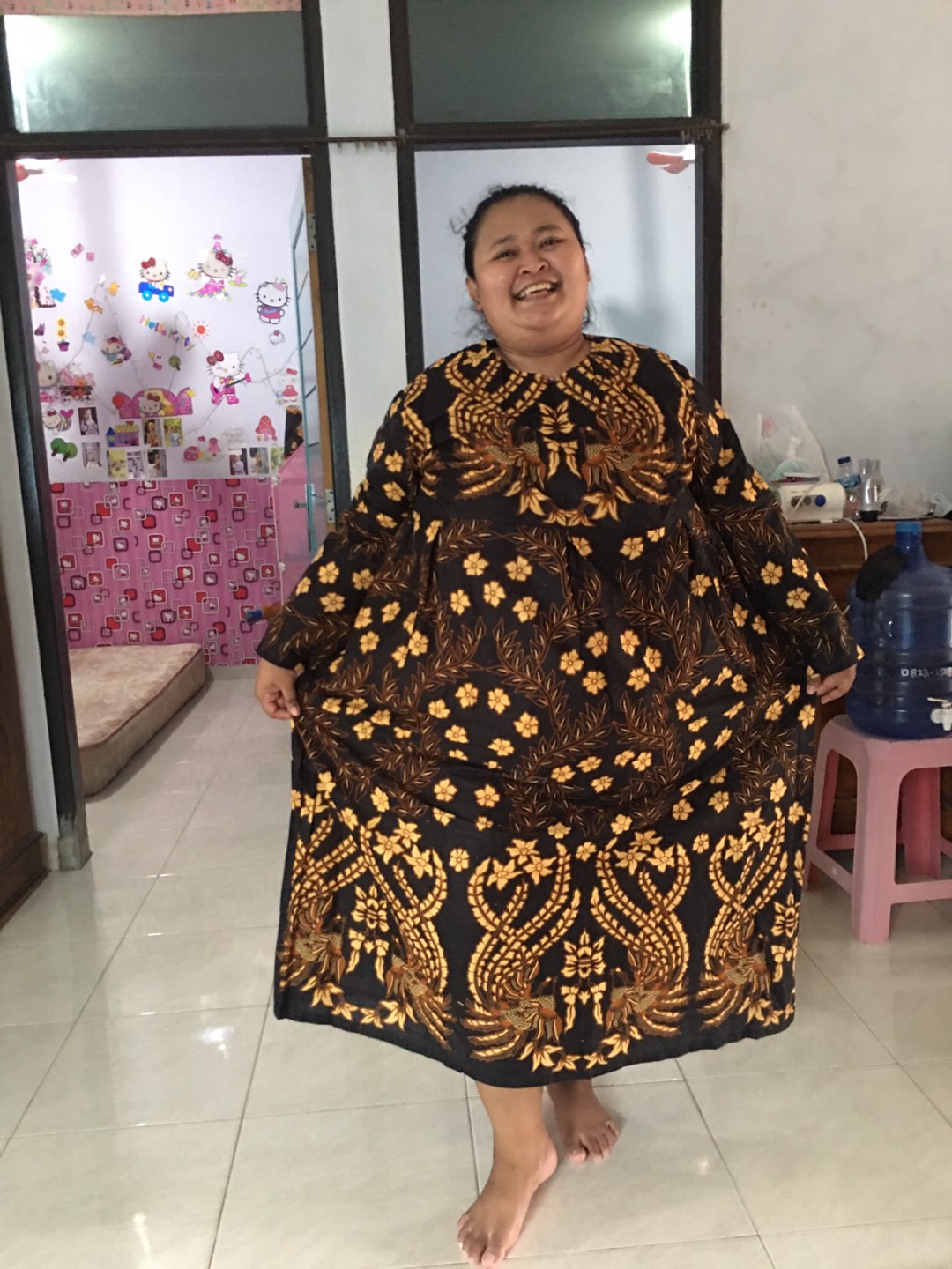 Gamis Batik Jumbo S M L Xl Xxl 3xl 4xl 5xl 6xl 7xl