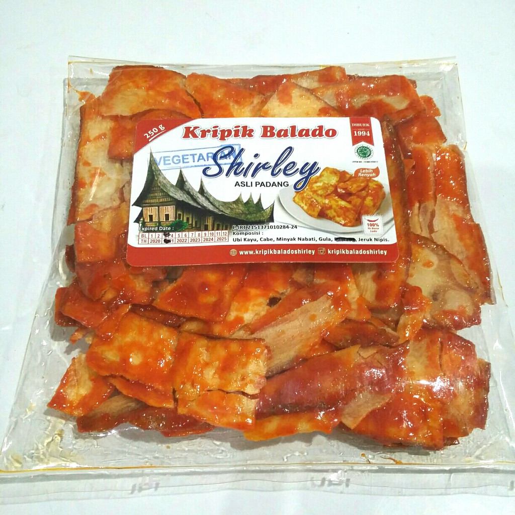 

KERIPIK BALADO SHIRLEY ASLI PADANG,250g