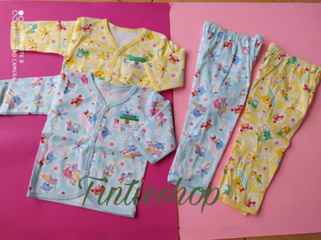 Stelan Baju Bayi Panjang Newborn Baru Lahir  SNI 0 - 3 bulan