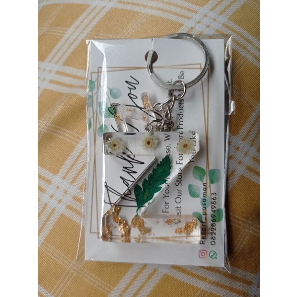 Gantungan Kunci Resin Bening Custom