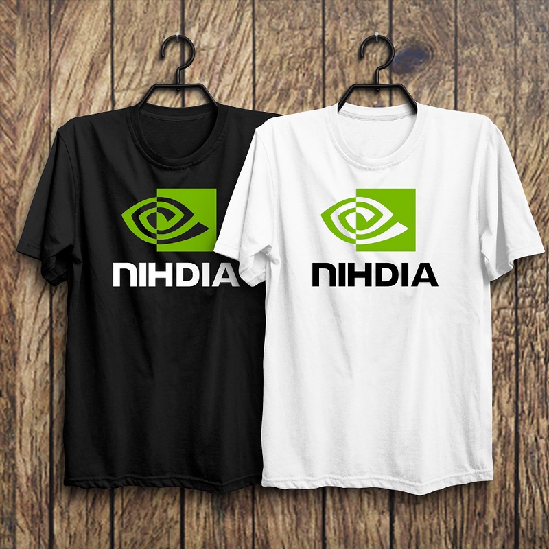 Kaos Baju Plesetan Parodi Brand Nvidia Nihdia