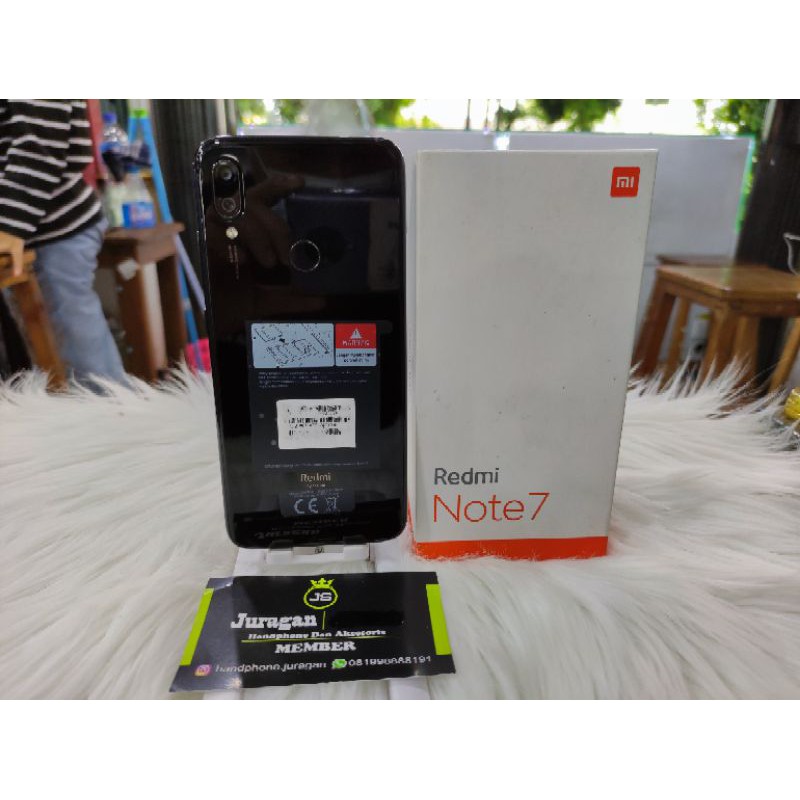 REDMI NOTE 7 RAM 3GB INTERNAL 32GB HP BEKAS SECOND SEKEN XIAOMI REDMI NOTE 7 3/32 GAMING MURAH FULLS
