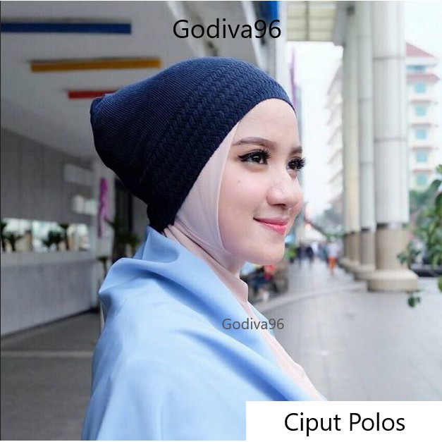 Godiva96 - CIPUT RAJUT POLOS Anti Pusing / Inner Hijab Bandana Dalaman Kerudung MEDAN