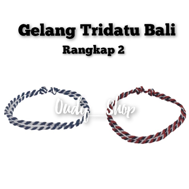 Gelang Tali Tridatu Etnik Bali Rangkap Dua