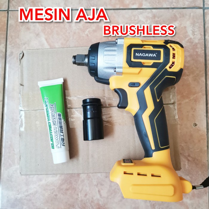 bor cordless impact wrench NAGAWA NCI-350U bor buka baut unit only