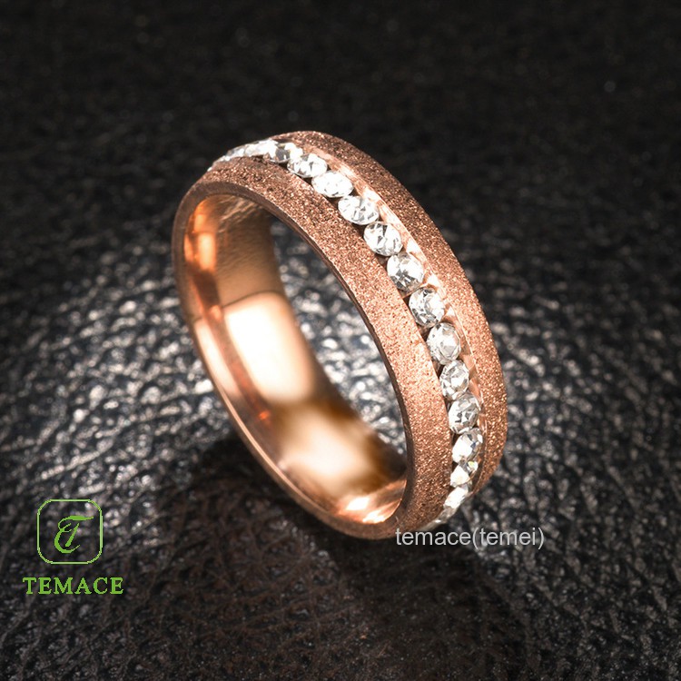 Cincin Titanium Wanita Anti Karat Fashion Perhiasan