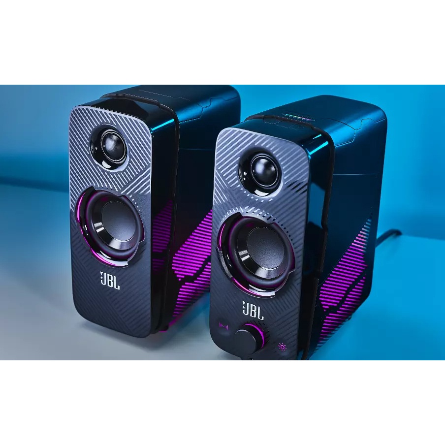 JBL Quantum Duo RGB Gaming Speaker with Wireless and Wired Connection