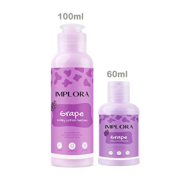 IMPLORA Milky Lotion Serum 60ml 100ml Serum Kulit Original BPOM