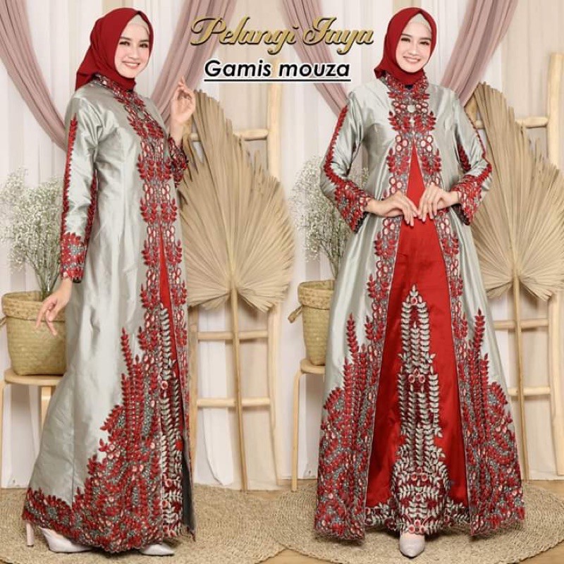 Gamis Mouza | Gamis Pesta | Gamis Bordir | Gamis Mewah | Gamis Mouza Pelangi Jaya