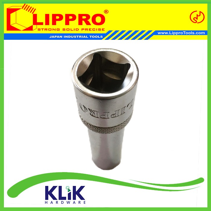 Lippro Deep Socket 1/2&quot; DR 14 mm (6PT/12PT) - Lippro Mata Sok Panjang