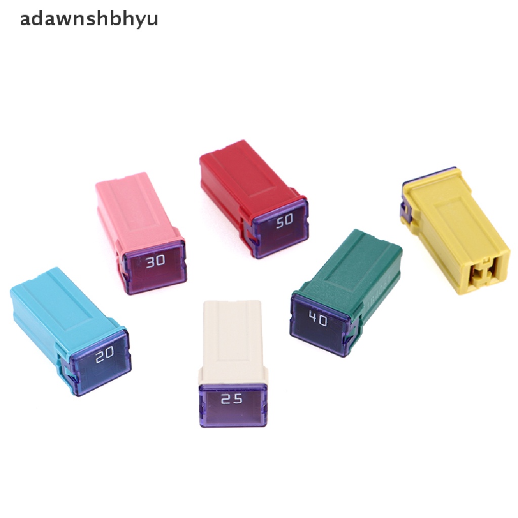 Adawnshbhyu Sekring Mini Square Fuse 32V 20A 25A 30A 40A 50A60A Sekring Mobil Otomotif Dengan Box Plastik