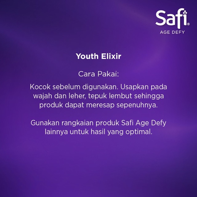 Safi Age Defy Youth Elixir 29gr