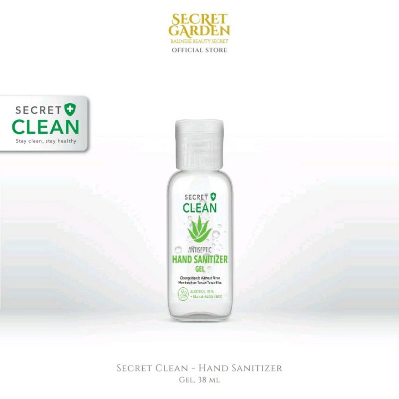 Secret clean hand sanitizer gel 38ml