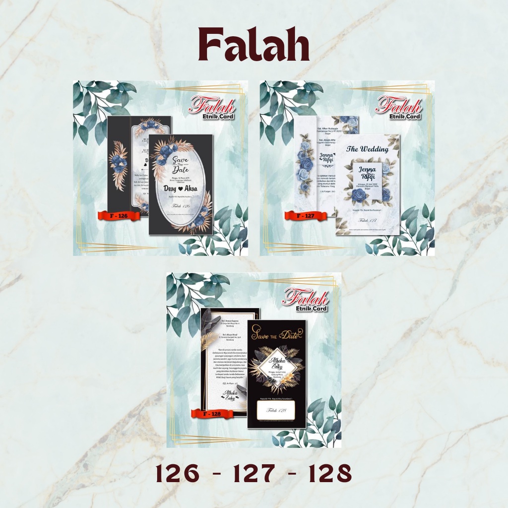 Blangko Undangan Falah 126, 127, 128