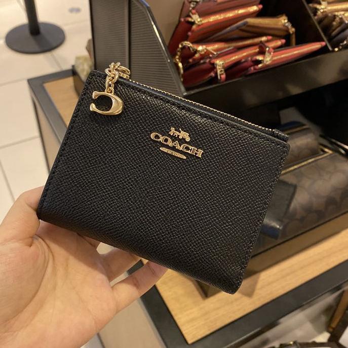 Z4C2 COACH Woman Bi-Fold Wallet  F F  Coin Purses