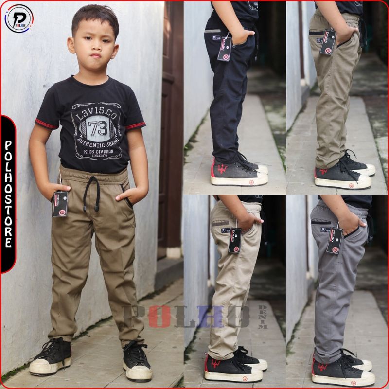 CELANA CHINO ANAK PANJANG LAKI LAKI KAIN TWILL STREET MELAR