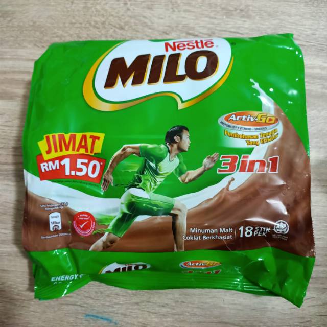 

Nestle Milo Sachet Asli Malaysia / Milo Malaysia / Susu Bubuk / Cokelat Sachet