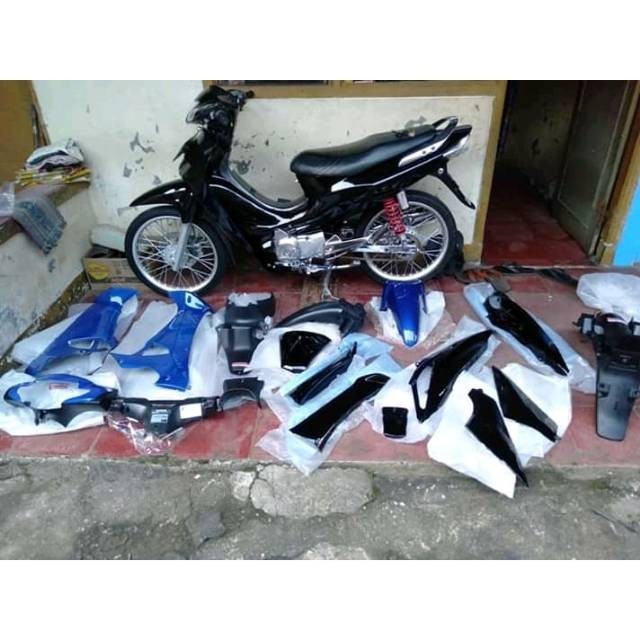 Full body supra x 125 lama-old biru hitam