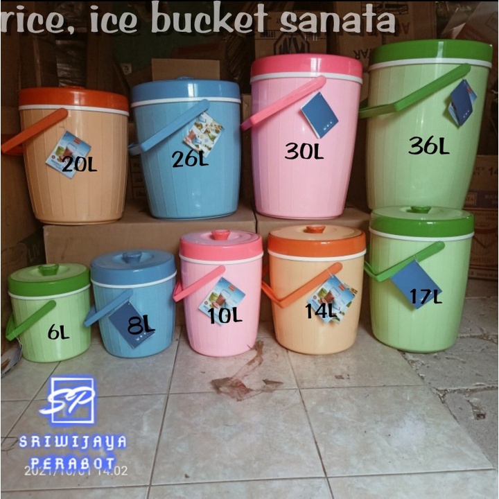 RICE-ICE BUCKET SANATA | TERMOS NASI-ES BUCKET 6L-8L-10L-14L-17L-20L-26L-30L-36L